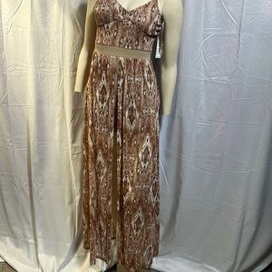 No Boundaries Juniors Walk Through Maxi Dress